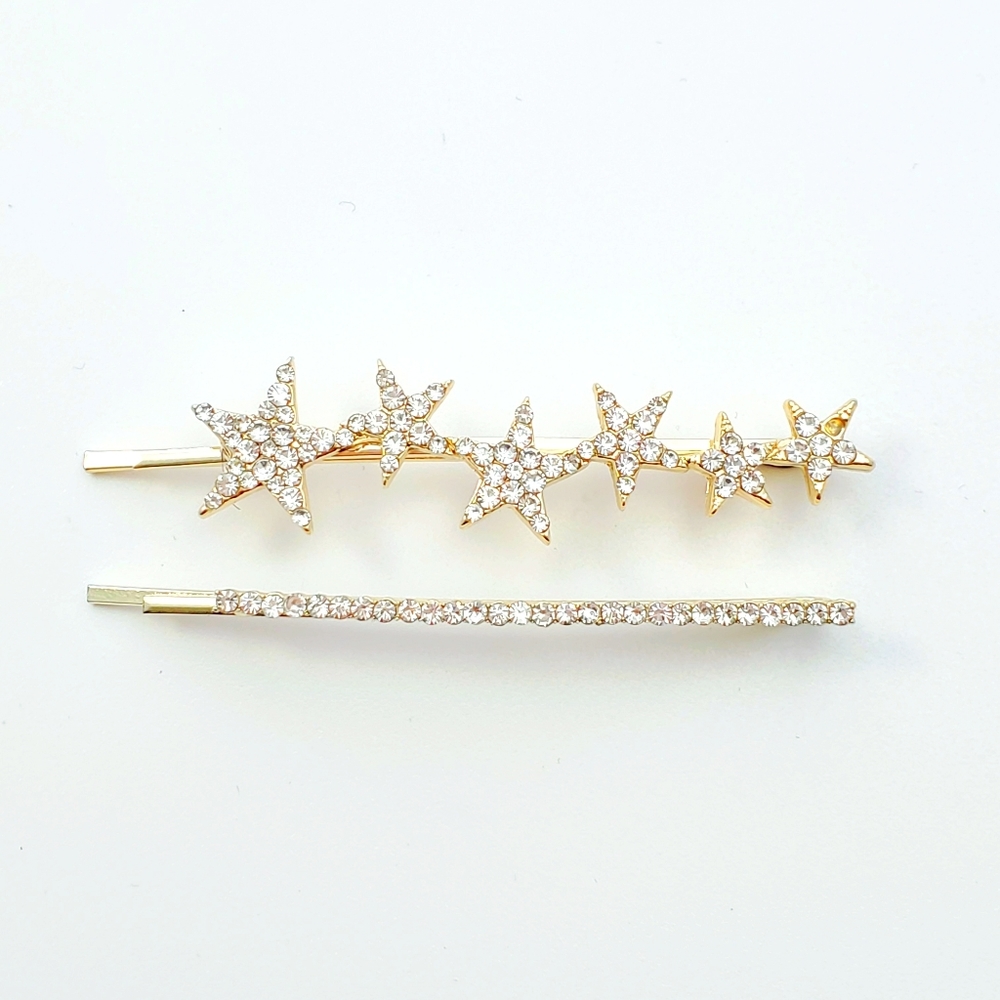 Star and Rhinestone hair clip 🌟